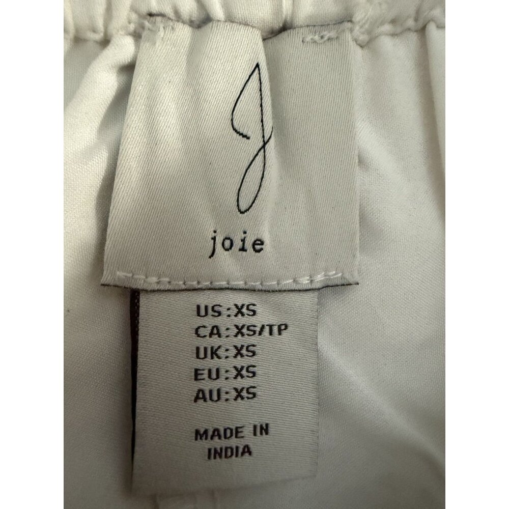 Joie White Eyelet Embroidered Midi Skirt XS – Boho Coastal Cotton Ruffle Skirt - Picture 3 of 5